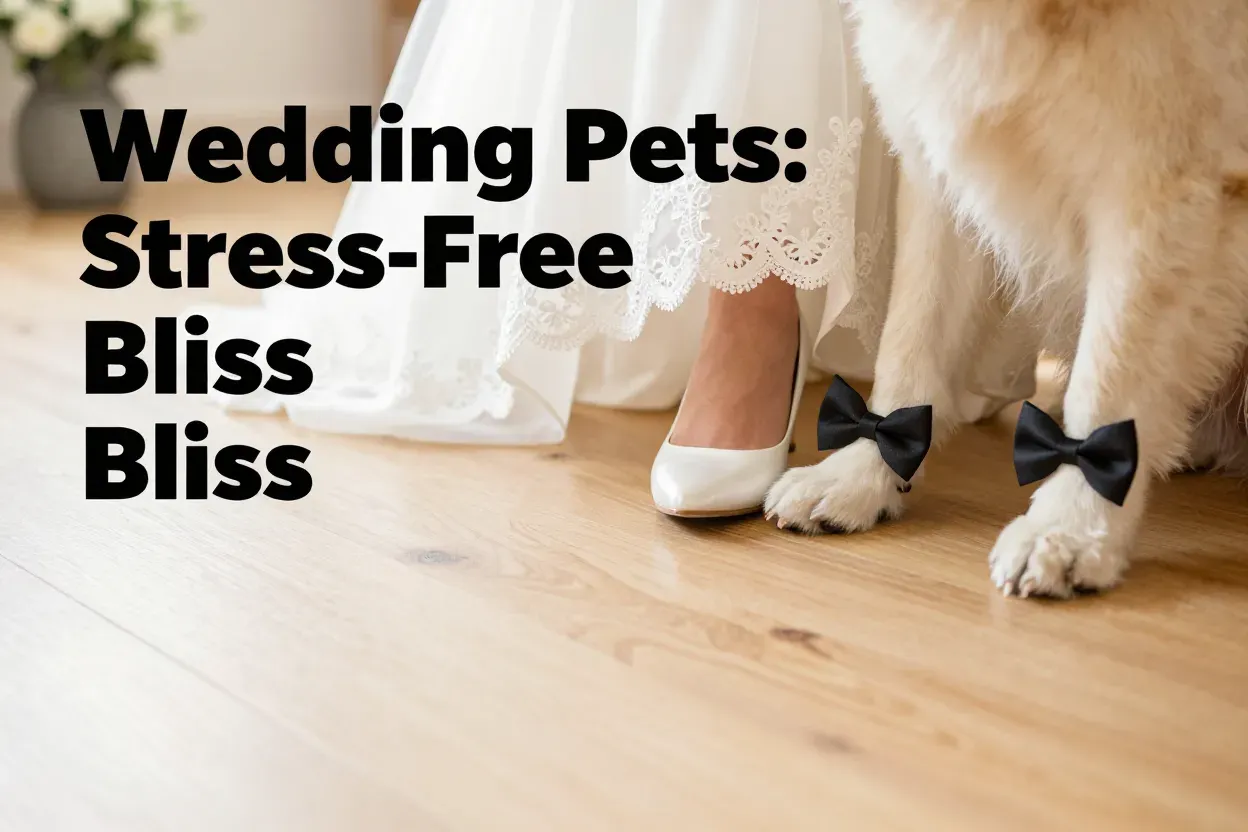 Heartwarming detail brides shoe dogs paw matching bow tie soft light