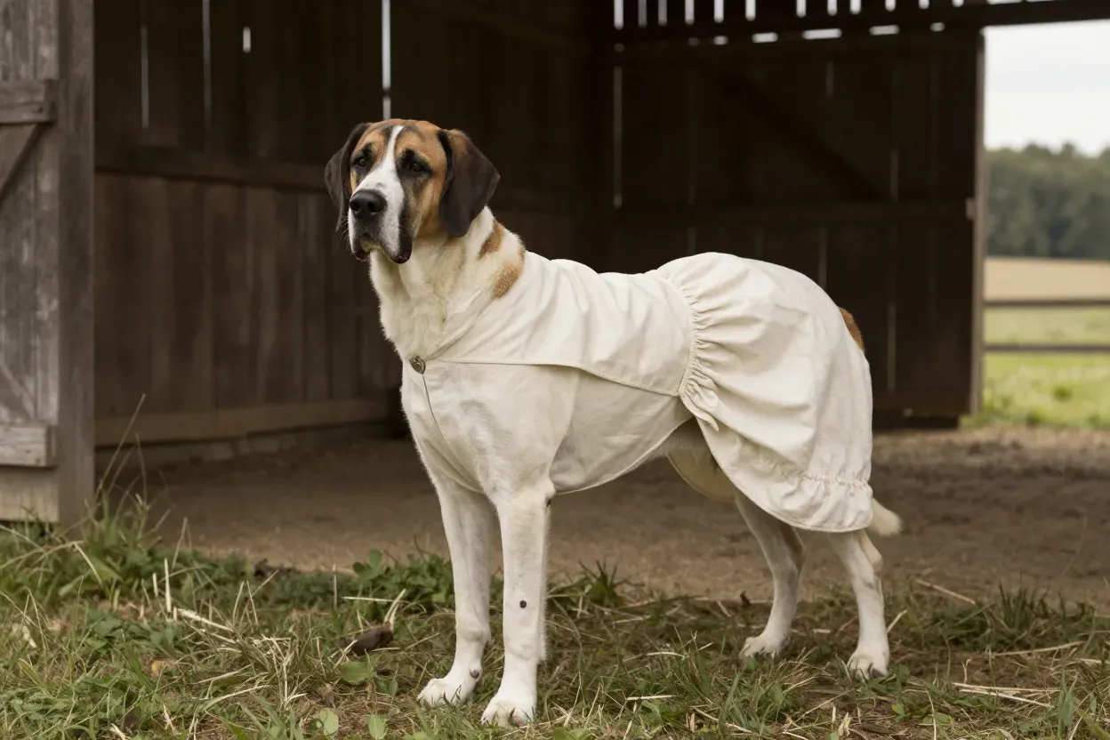 Rustic charm dress great dane barn setting