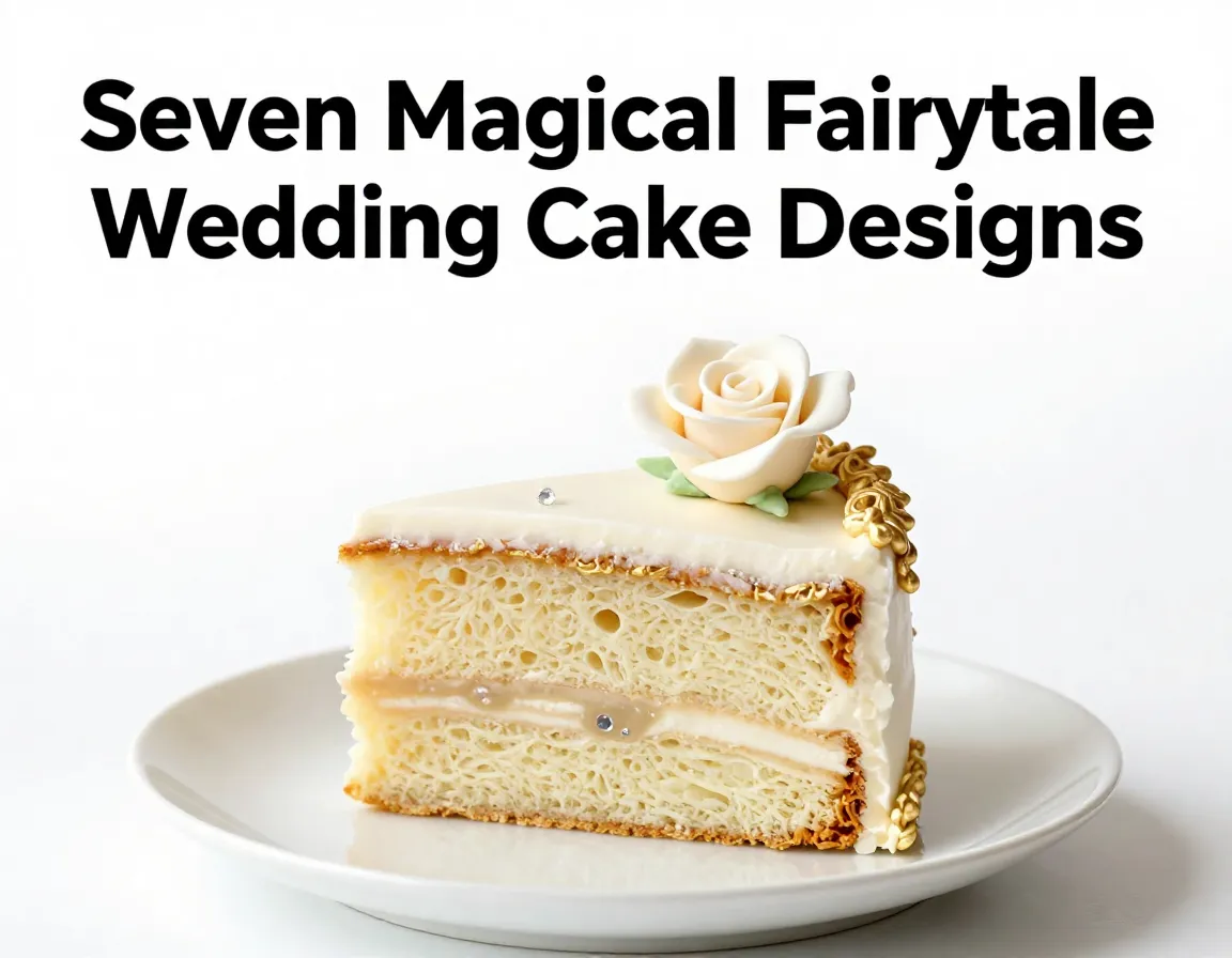 Magical wedding cake slice sugar rose gold filigree romantic background