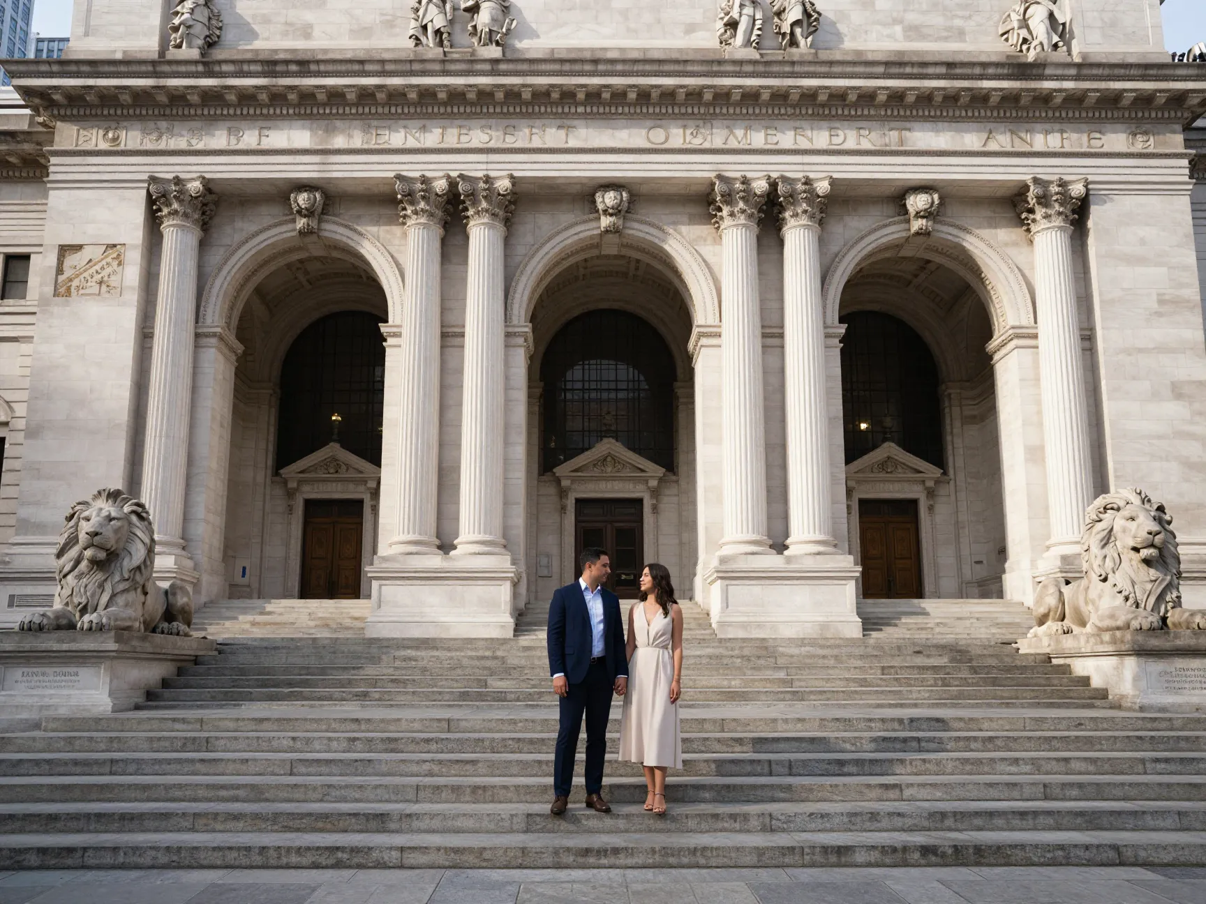 New york public library timeless elegance beaux arts facade stone lions
