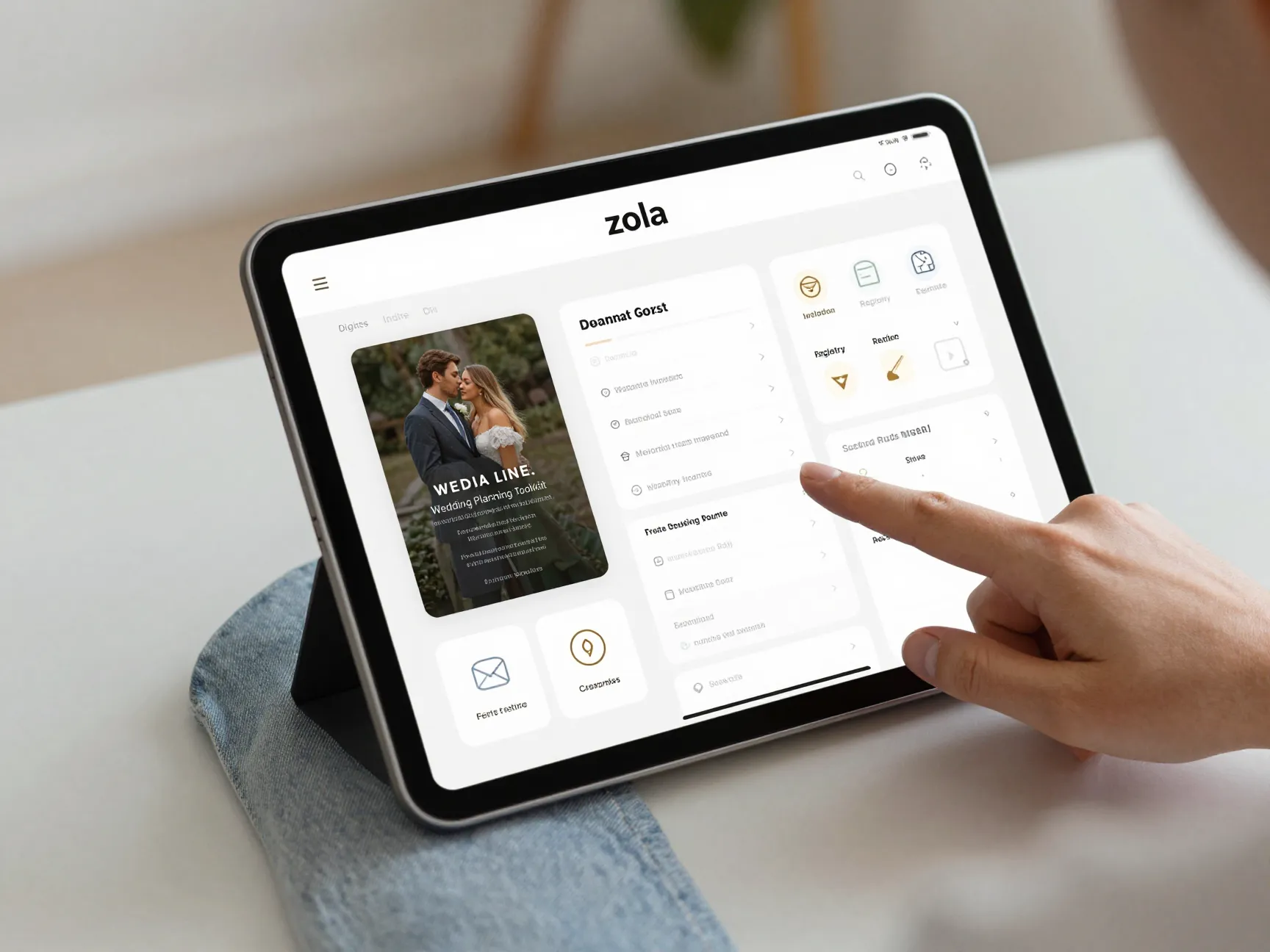 Zola all in one wedding planning toolkit digital invitation guest management dashboard