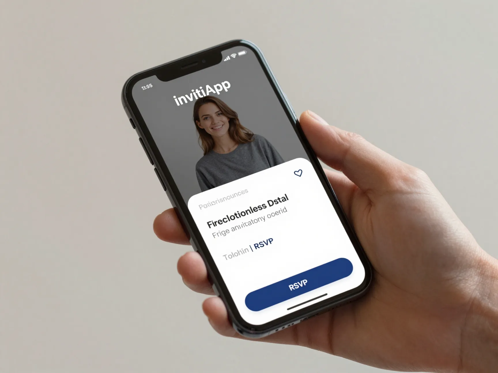 Invitiapp free frictionless digital invitation accessible shareable link on smartphone