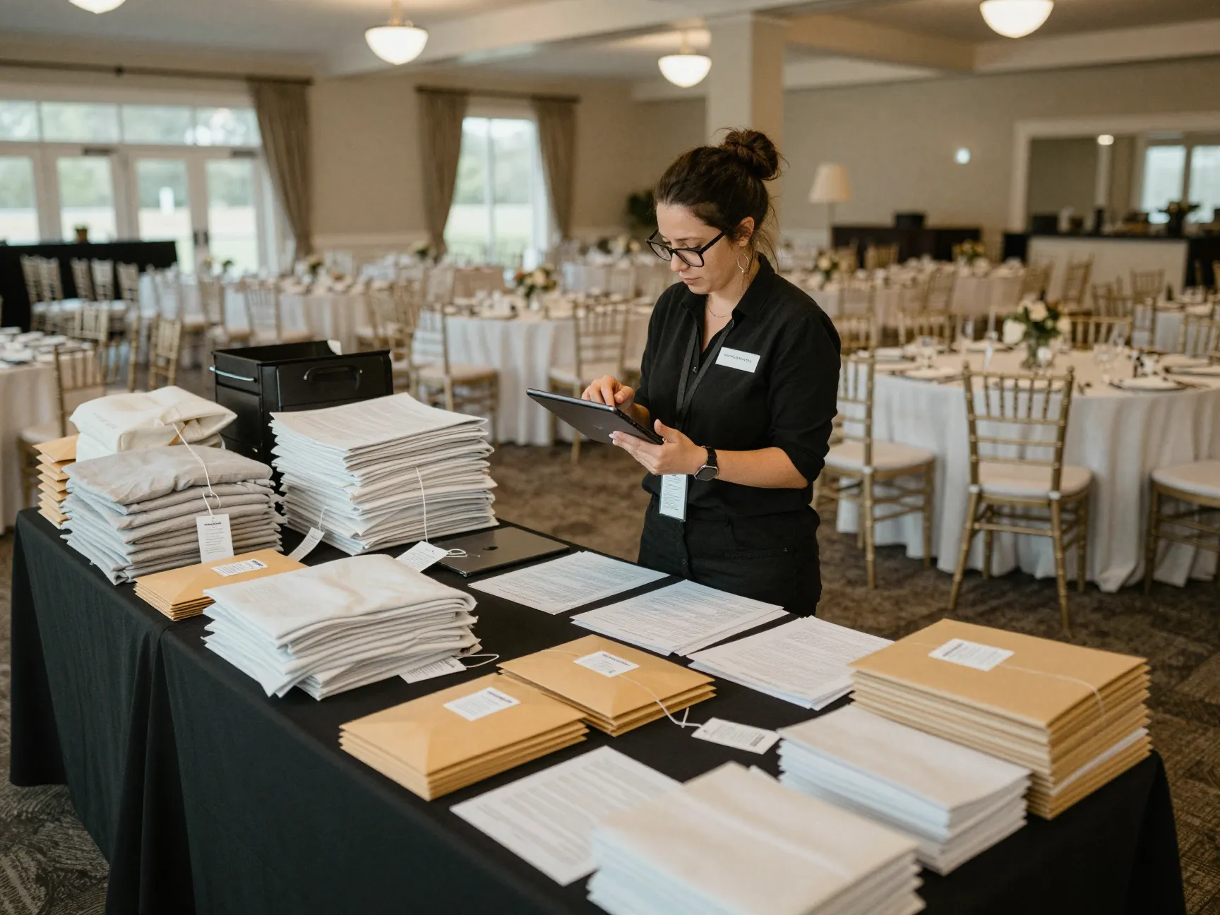 Planner supervising post wedding rental return and vendor final payments