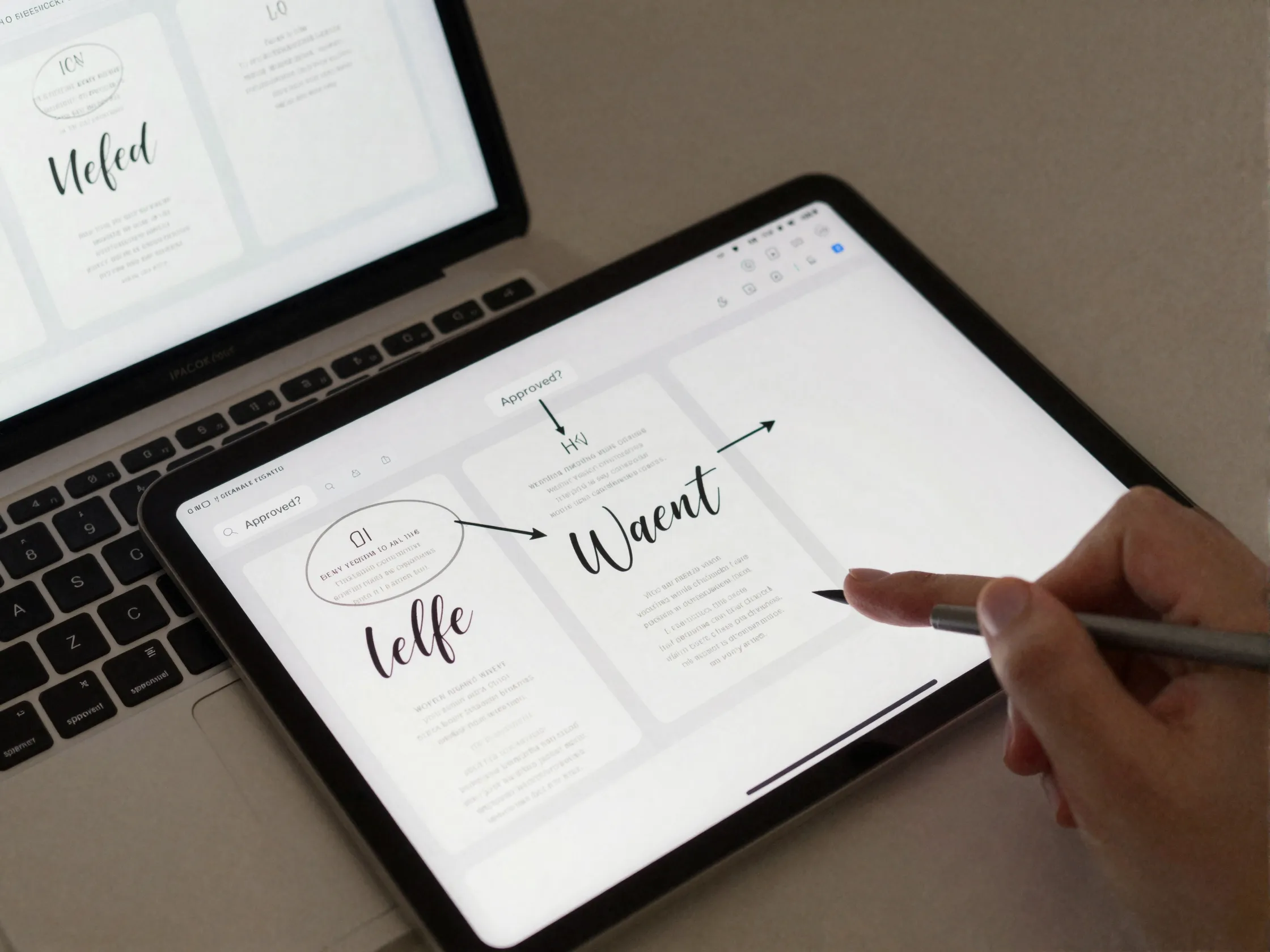 Client portal with visual annotation for design feedback