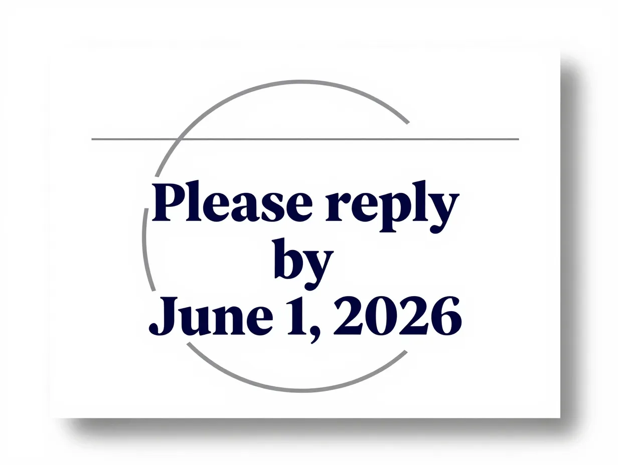 Editorial deadline forward wedding rsvp card design