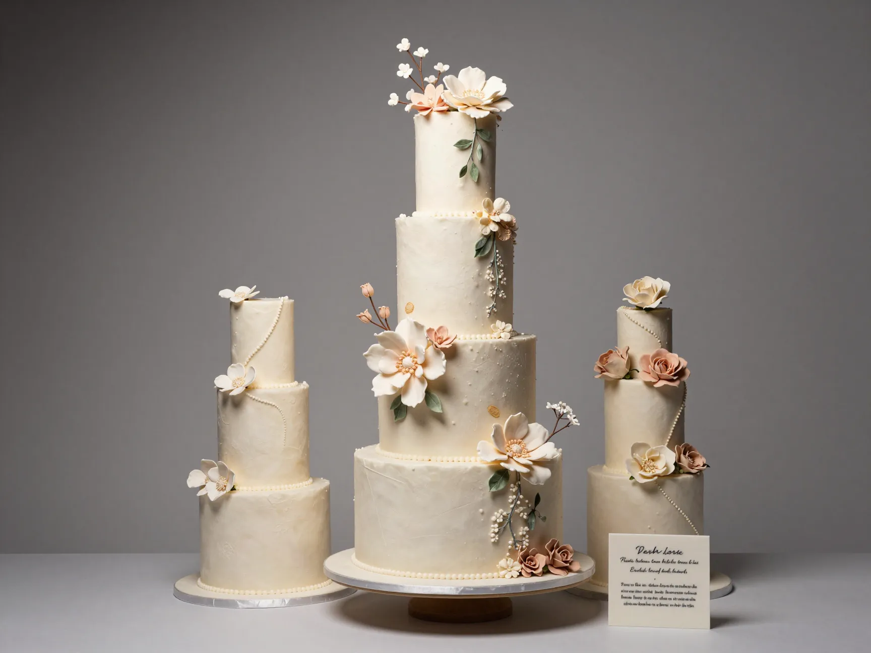 An artisanal wedding cake by a niche pastry specialist