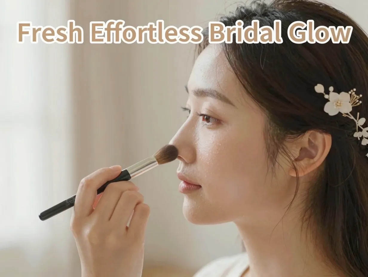 Brides profile radiant skin cream blush application soft light