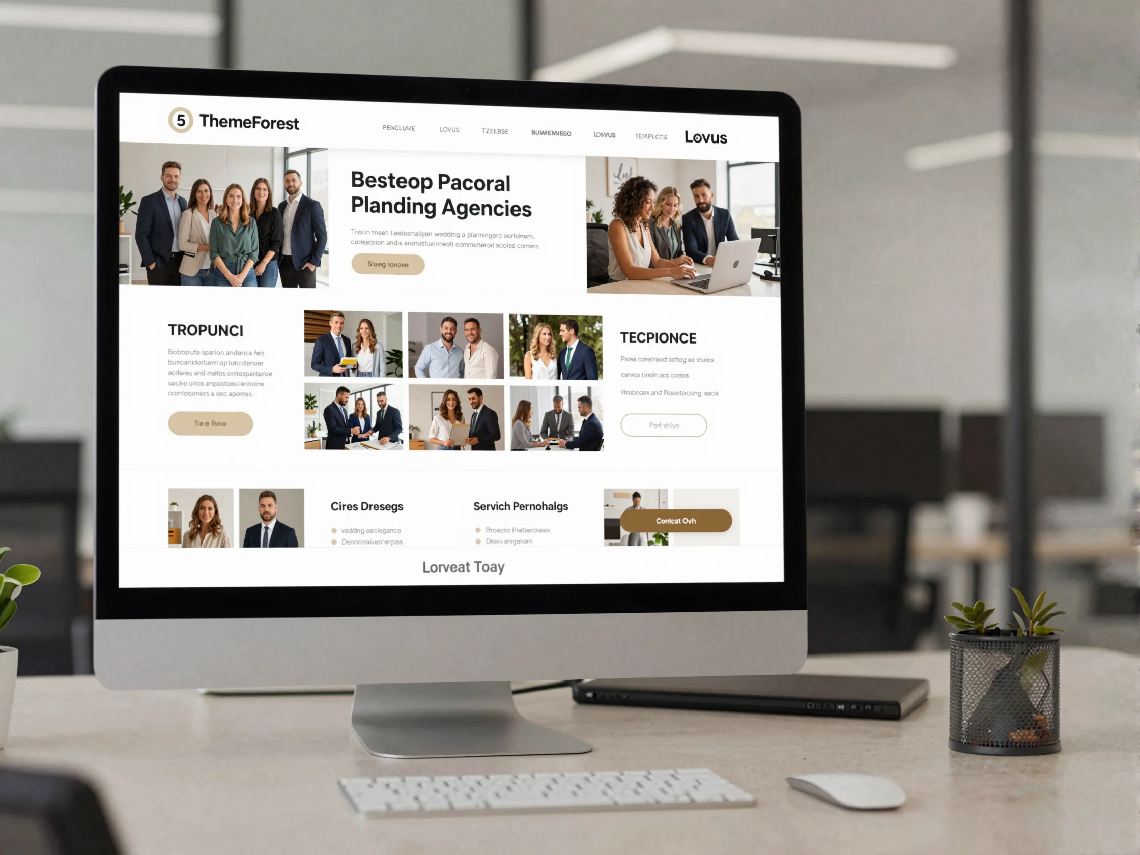 Themeforest lovus template agency team portfolio service packages contact forms