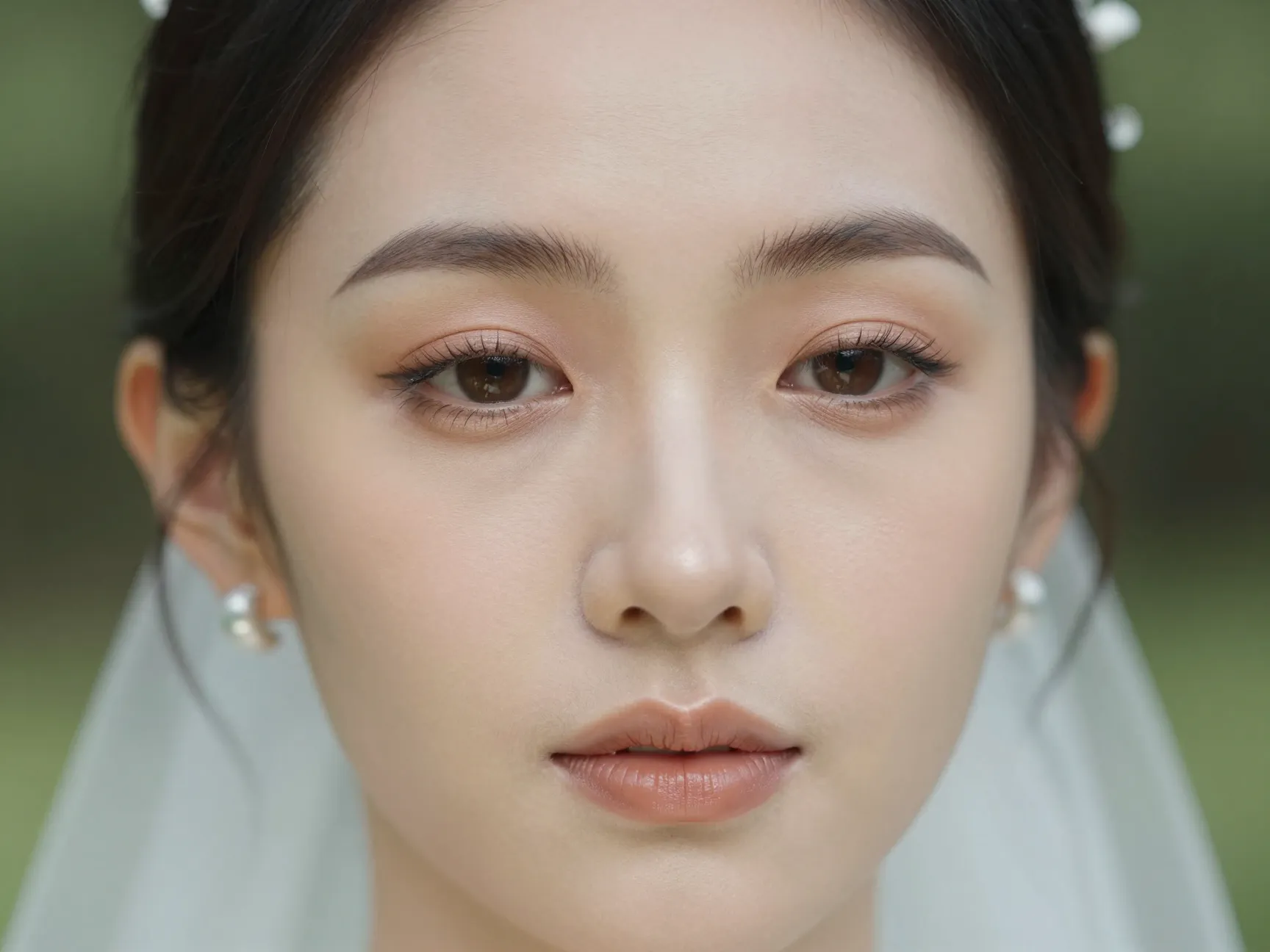 Bride natural timeless makeup garden wedding soft brown eyeshadow