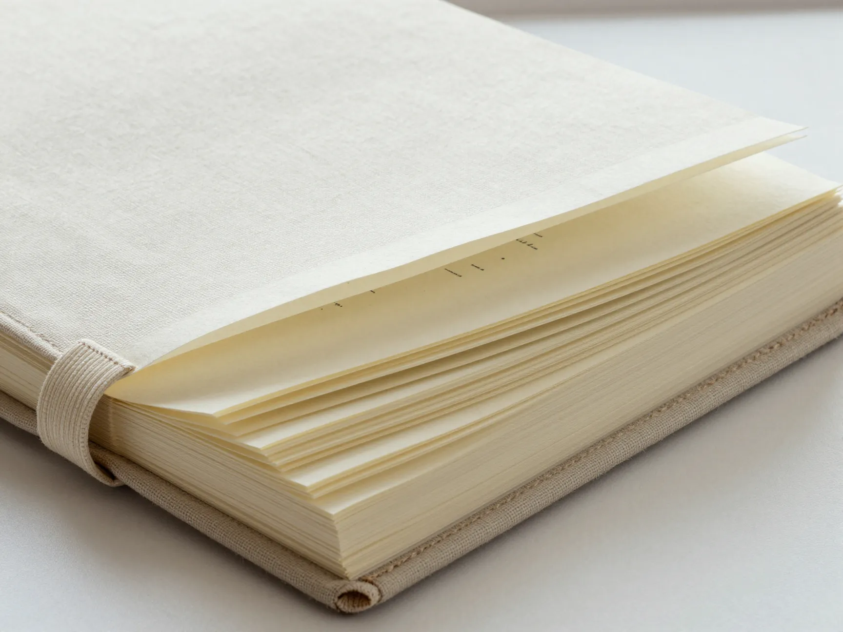 Premium linen wedding planner with lay flat binding and thick pages