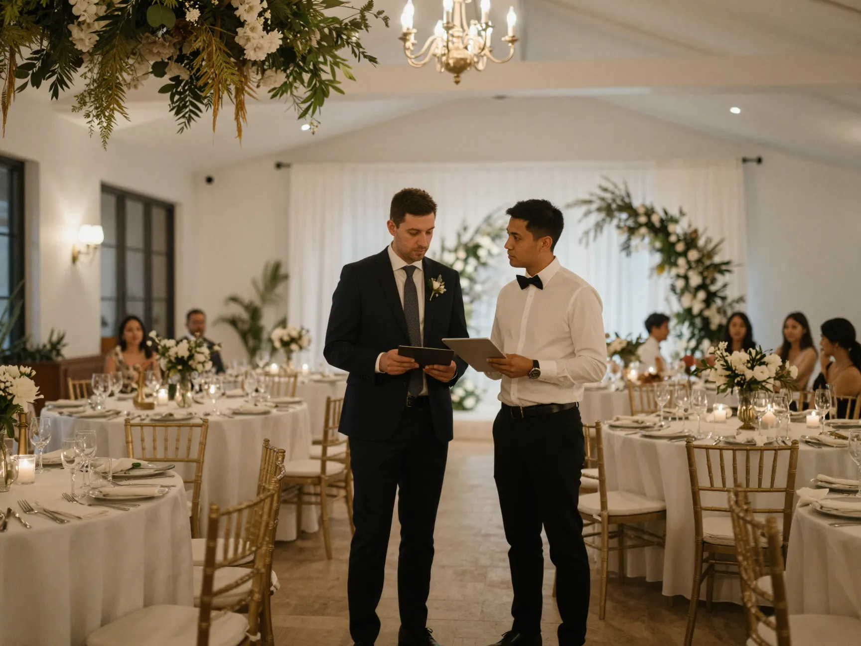 Venue touring selection backdrop aesthetic catering capacity decision