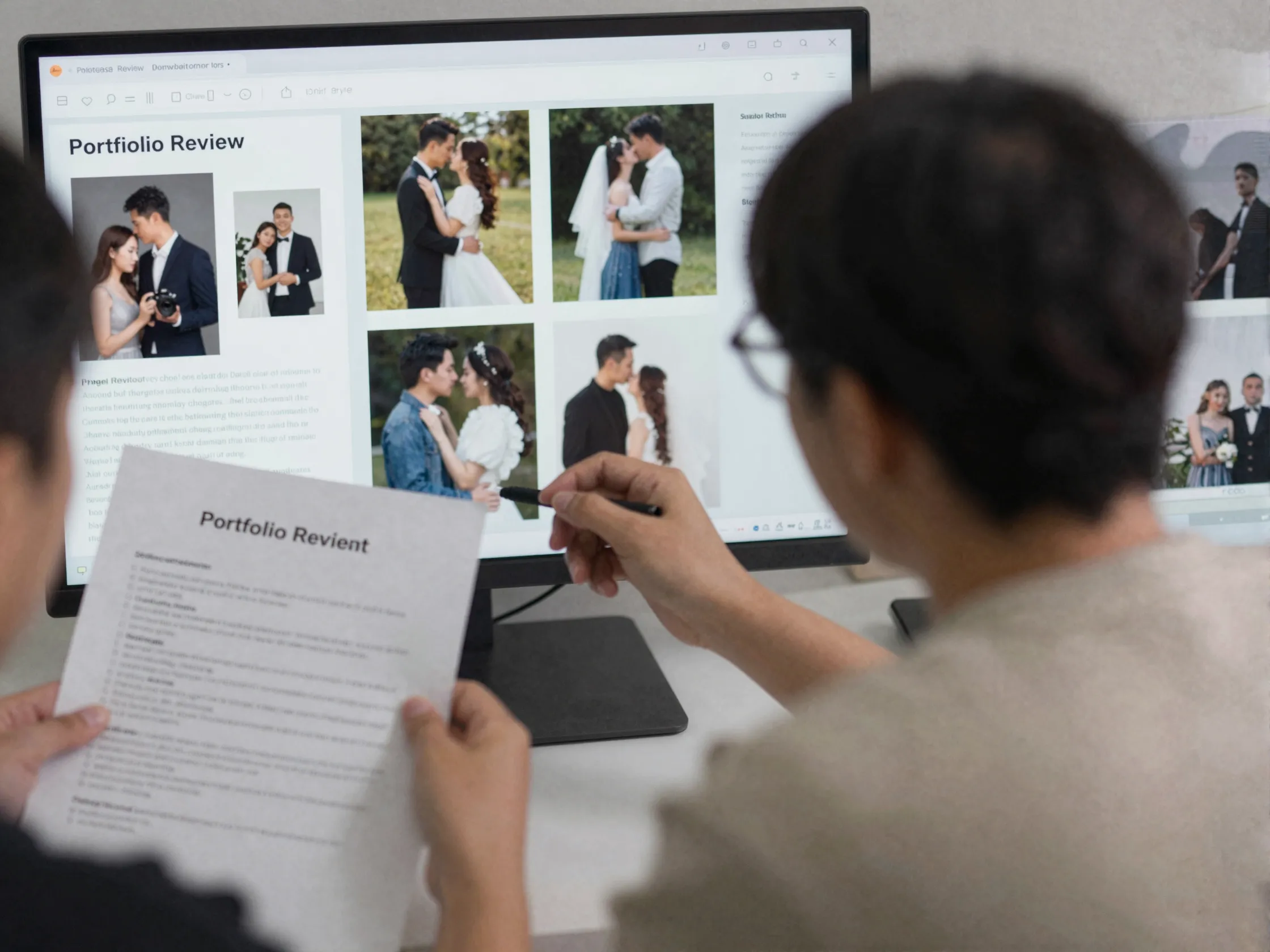 Photographer portfolio review style contract deliverables booking