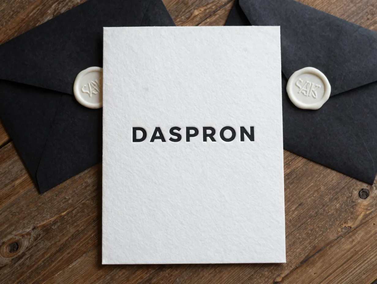 Classic letterpress on cotton paper with debossed texture