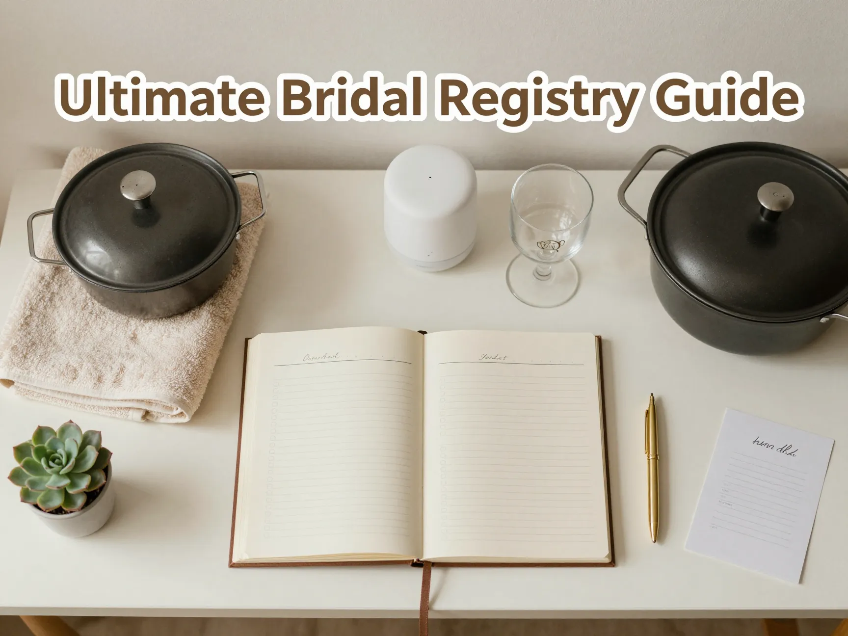 Linen checklist premium cookware towels smart device monogrammed glasses