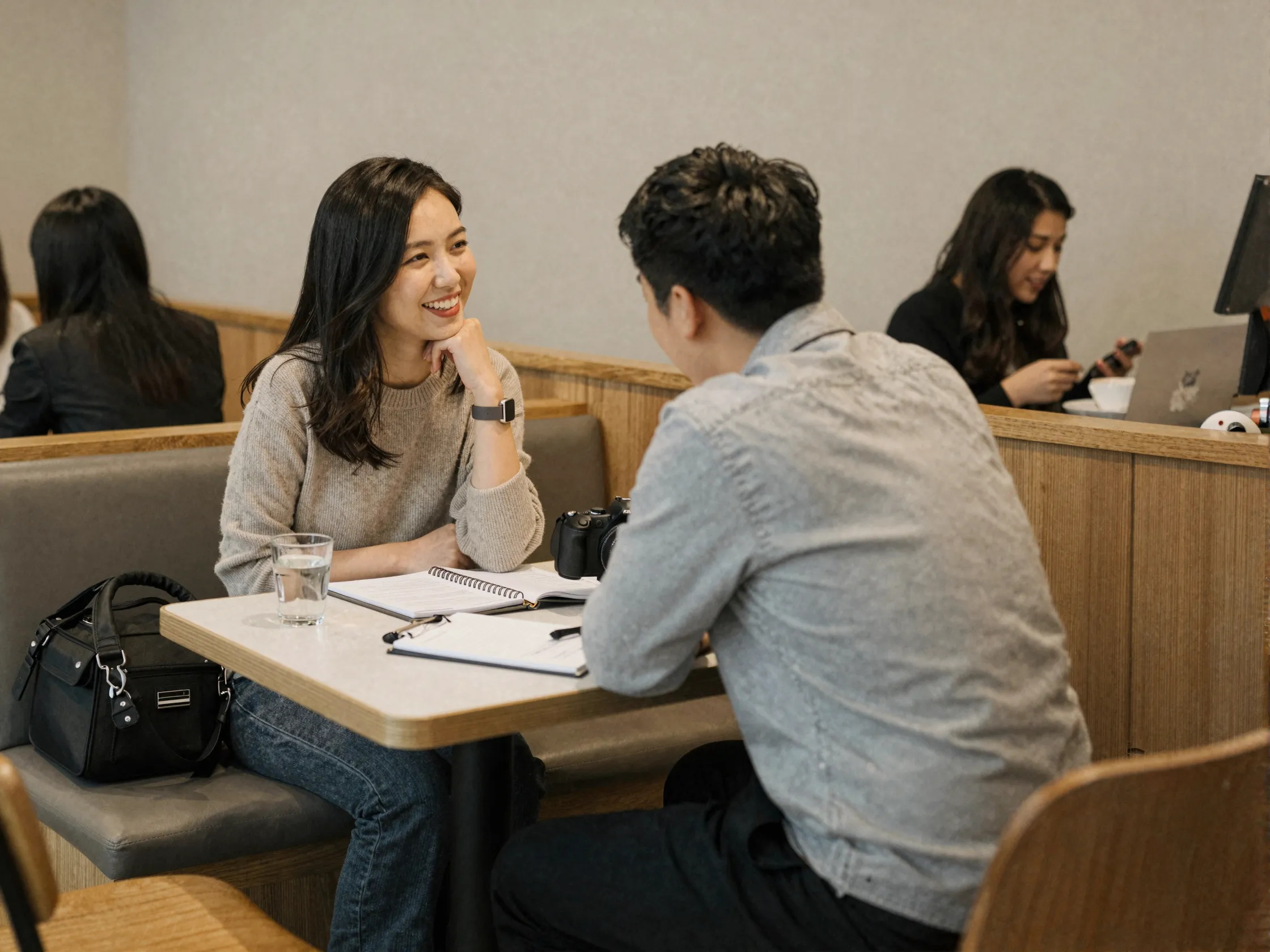 Hire vendors values genuine cafe conversation bride photographer