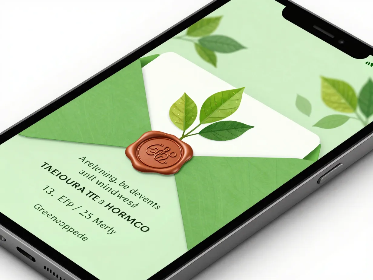 Greenvelope digital envelope with wax seal animation invitation
