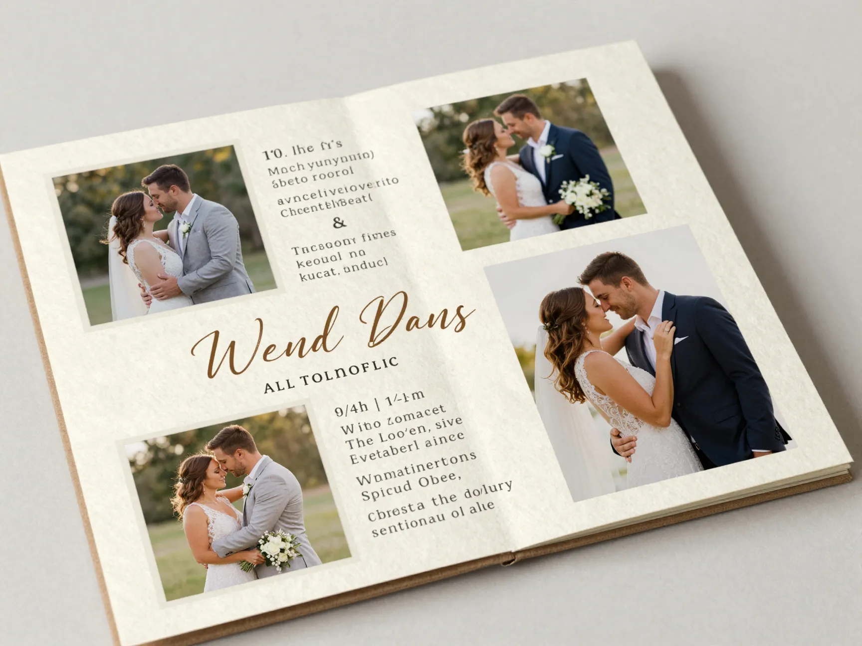 Mixbook photo centric personalized wedding invitation design
