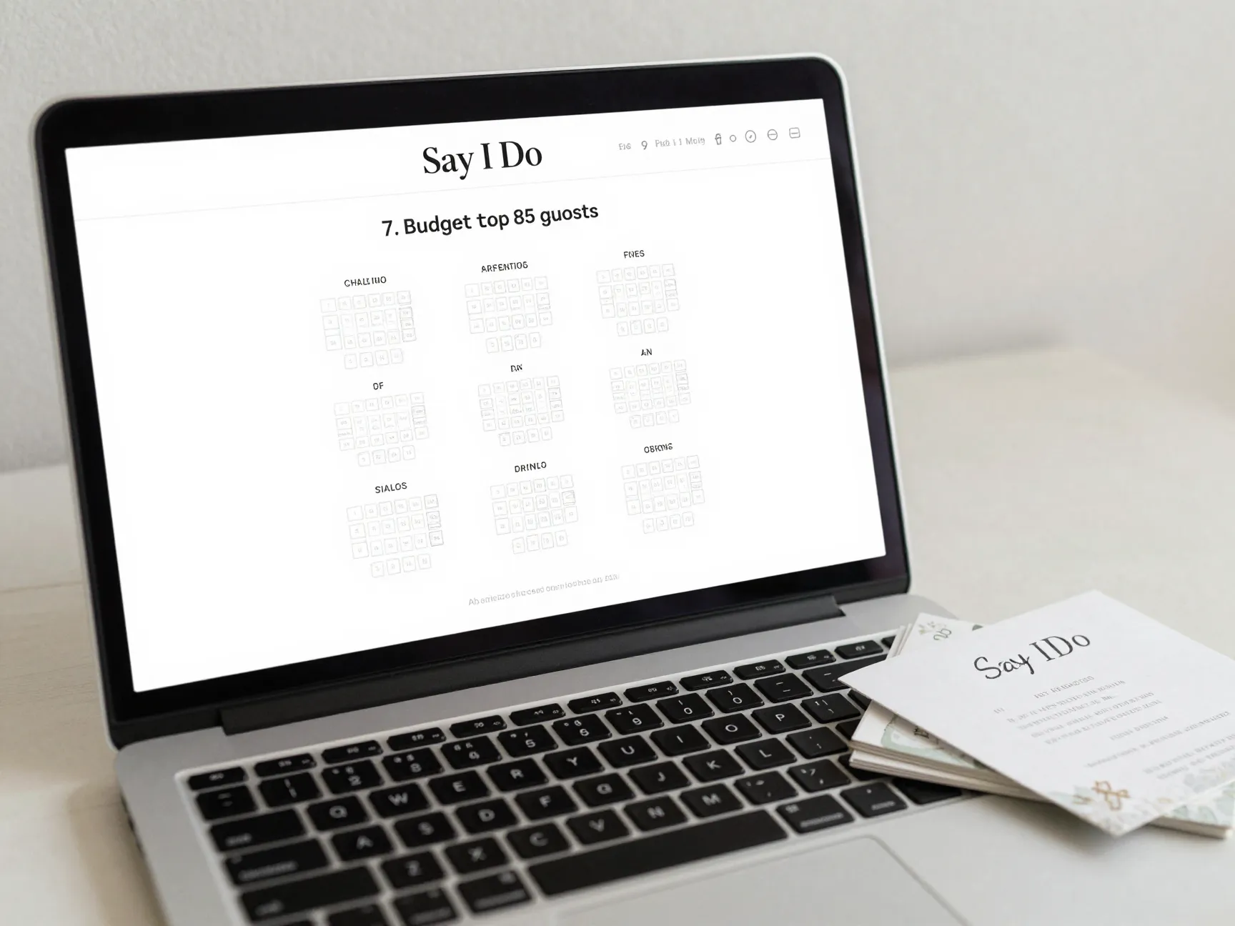 Say i do budget wedding platform free tier for eighty five guests