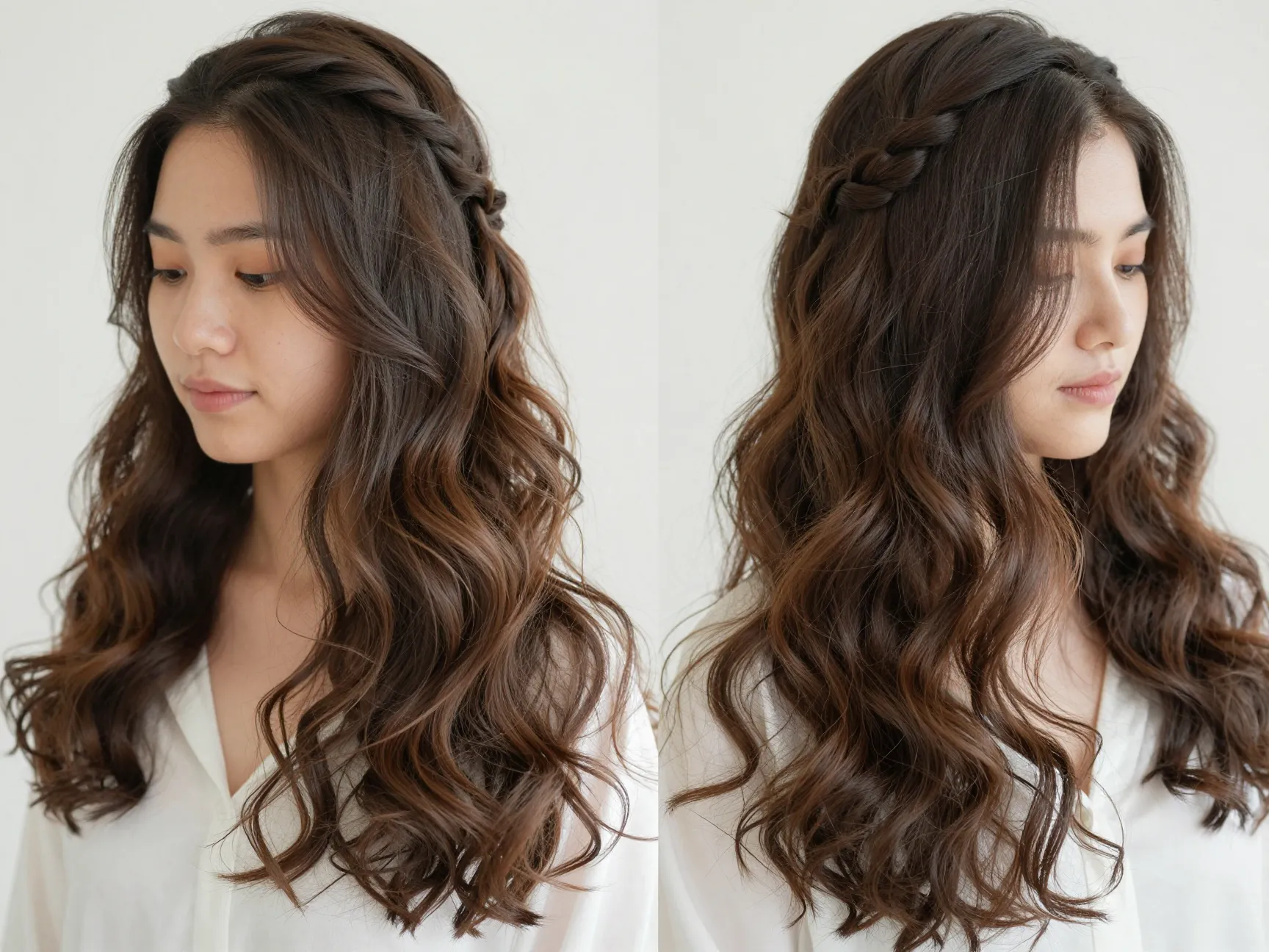 Loose twists natural waves bridal hairstyle intentional effortless texture