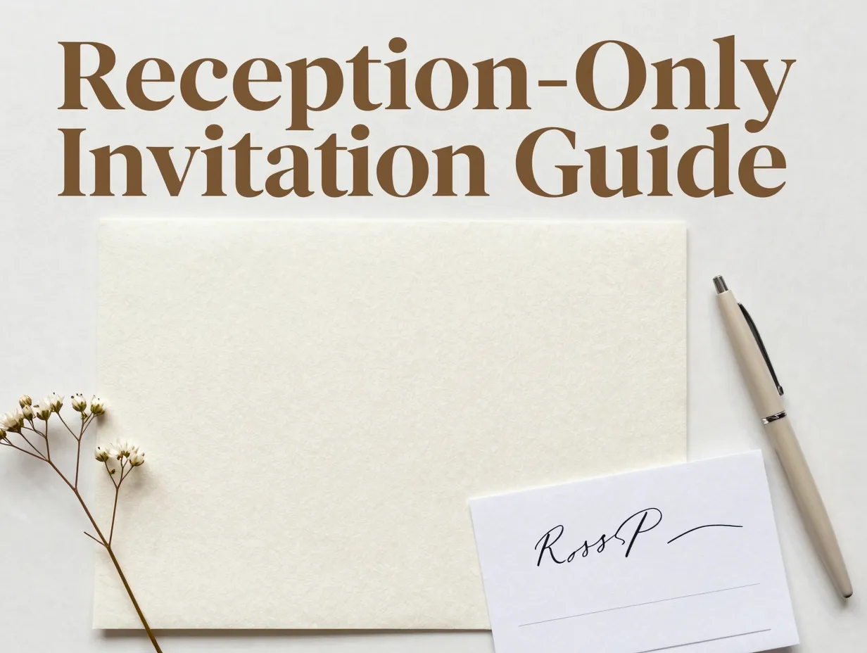 Elegant vellum overlay floral sprig calligraphy pen rsvp card flatlay