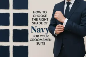 Read more about the article How to Choose the Right Shade of Navy for Your Groomsmen Suits