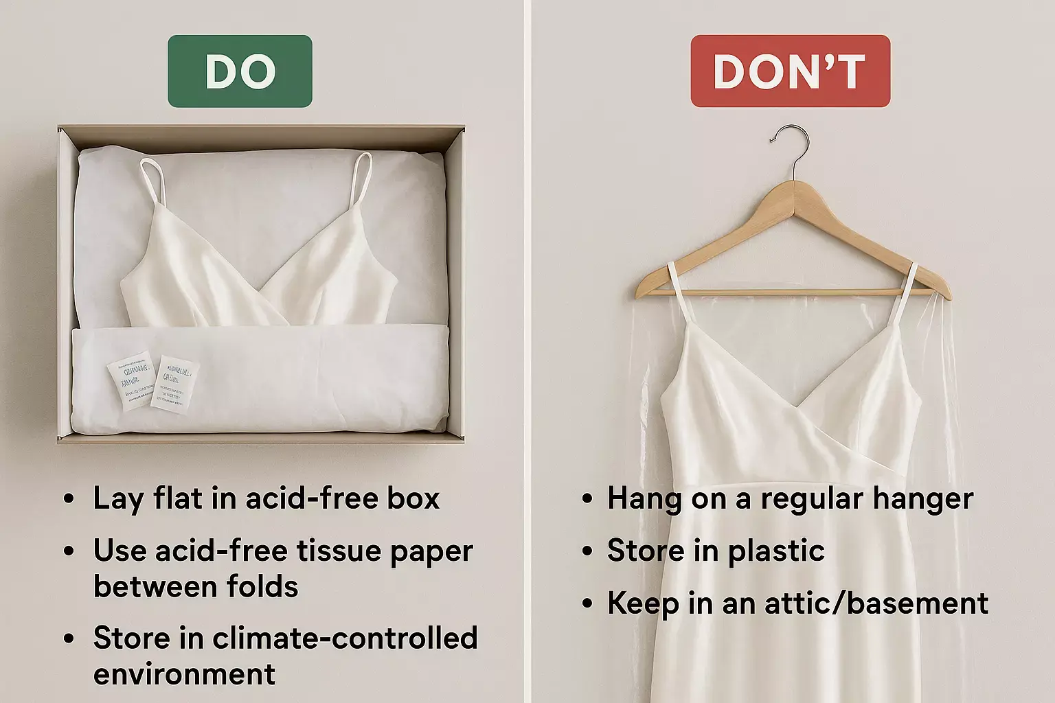 Read more about the article How to Care For and Preserve Your Delicate Silk Wedding Dress