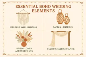 Read more about the article How to Get the Boho Wedding Decor Look: Macrame, Rattan & More