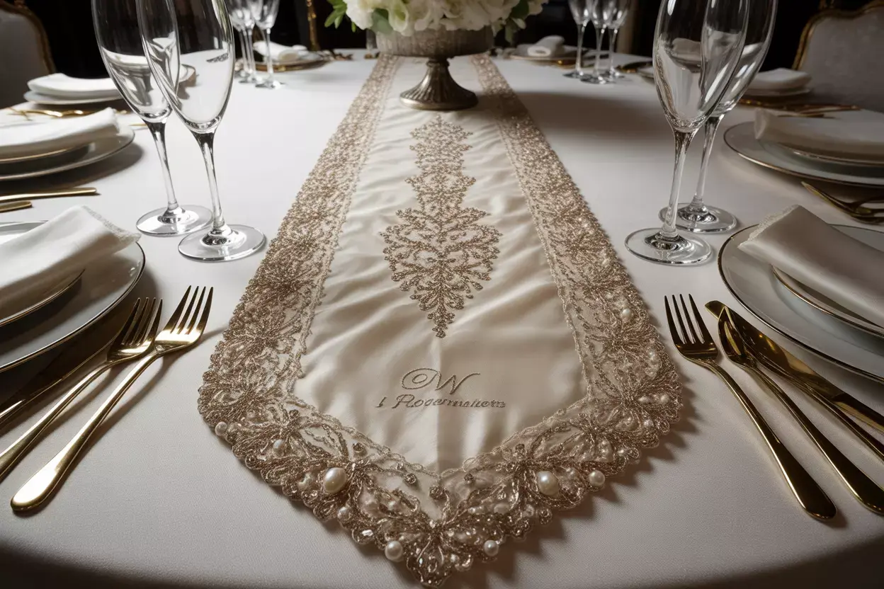 Read more about the article 7 Beautiful Table Runners for Weddings on Any Budget