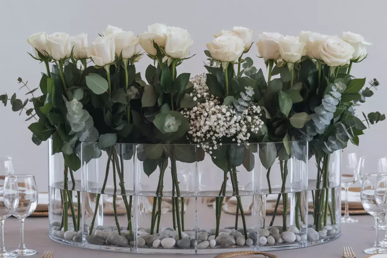 Read more about the article 7 Dramatic Wedding Centerpieces Using Tall Vases That Will Transform Your Reception