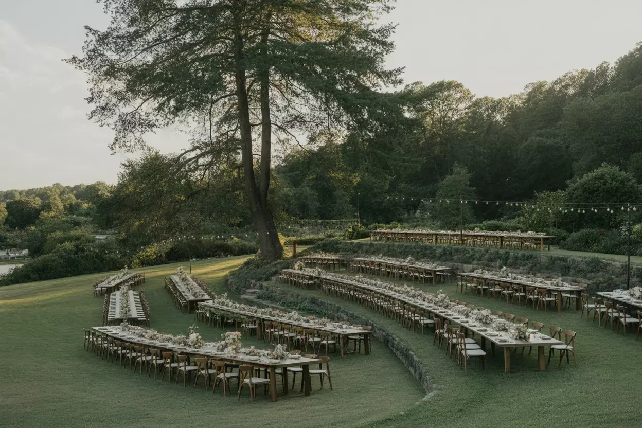 Read more about the article 7 Wedding Tables Set Up Ideas to Maximize Space and Style