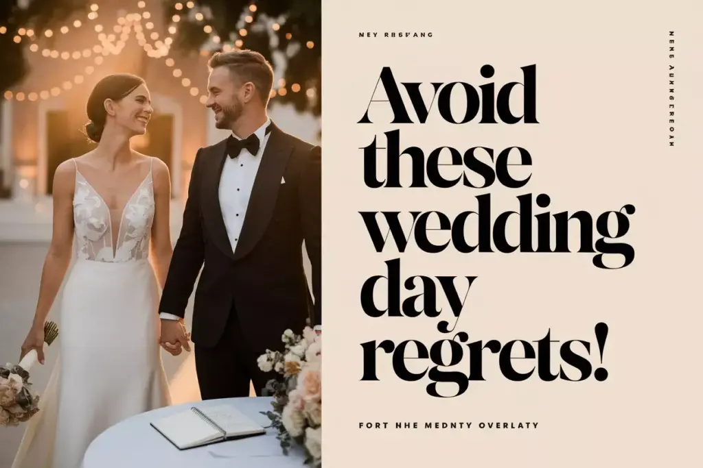 Avoid wedding day regrets with private couple moment