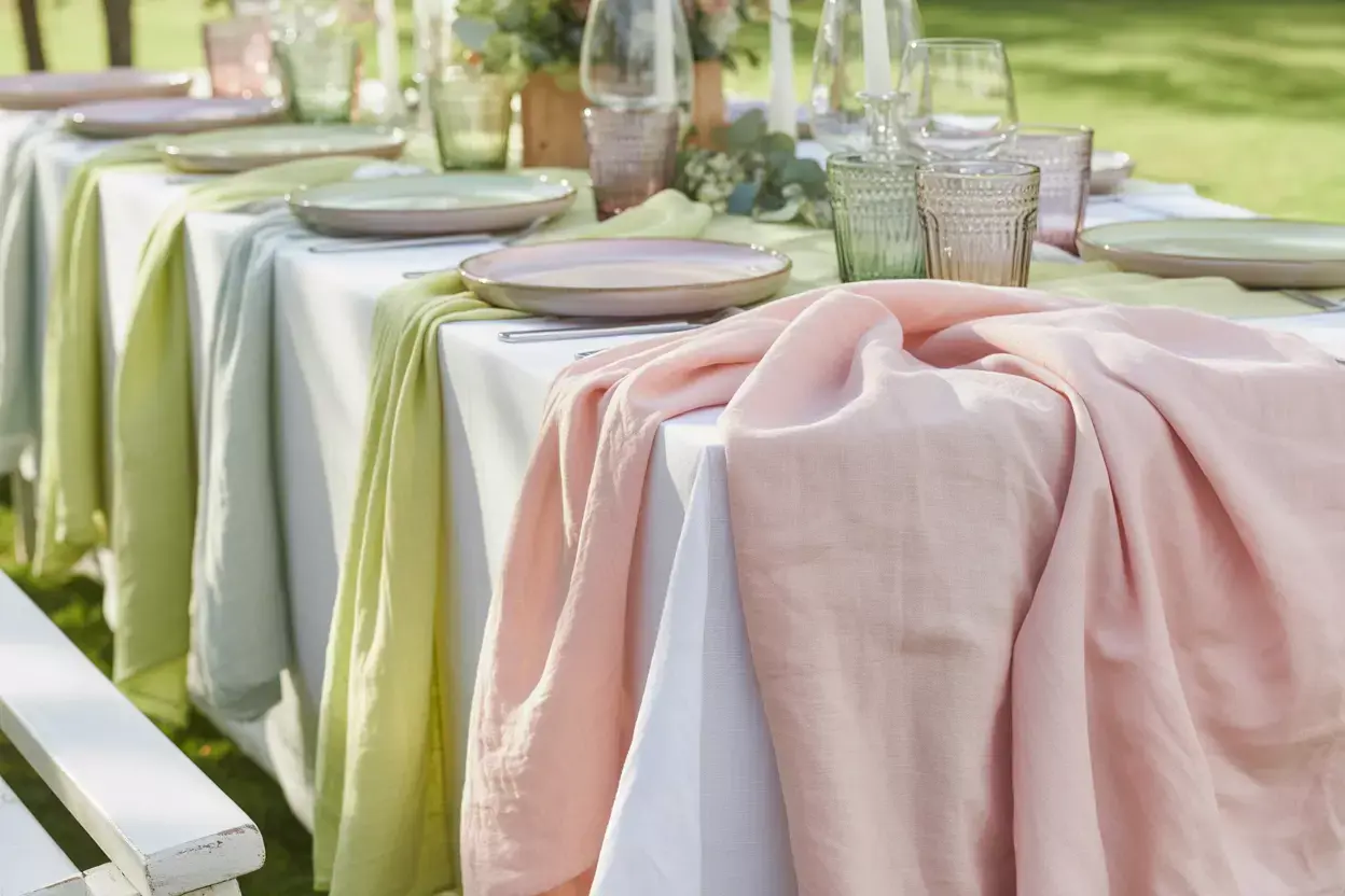 Read more about the article 8 Table Linens for Wedding Receptions That Elevate Your Look