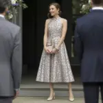 8 Chic High Neckline Wedding Guest Dresses That Are Appropriately Stunning