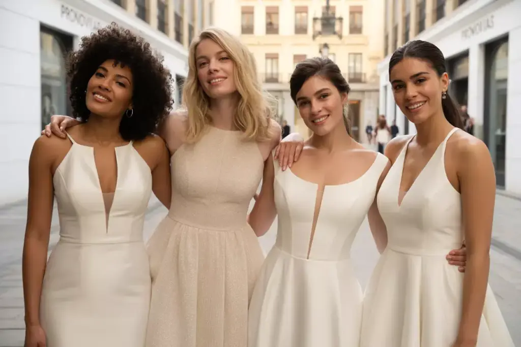 Pronovias diverse brides gown variety modern boutique