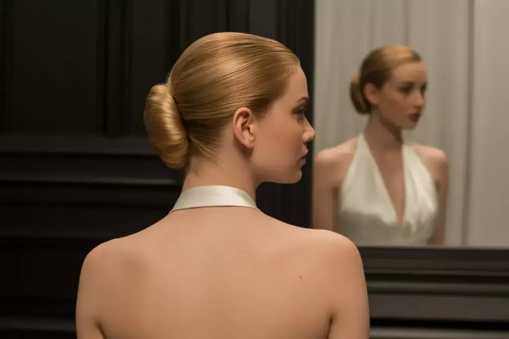 The sophisticated vertical french twist vintage elegance