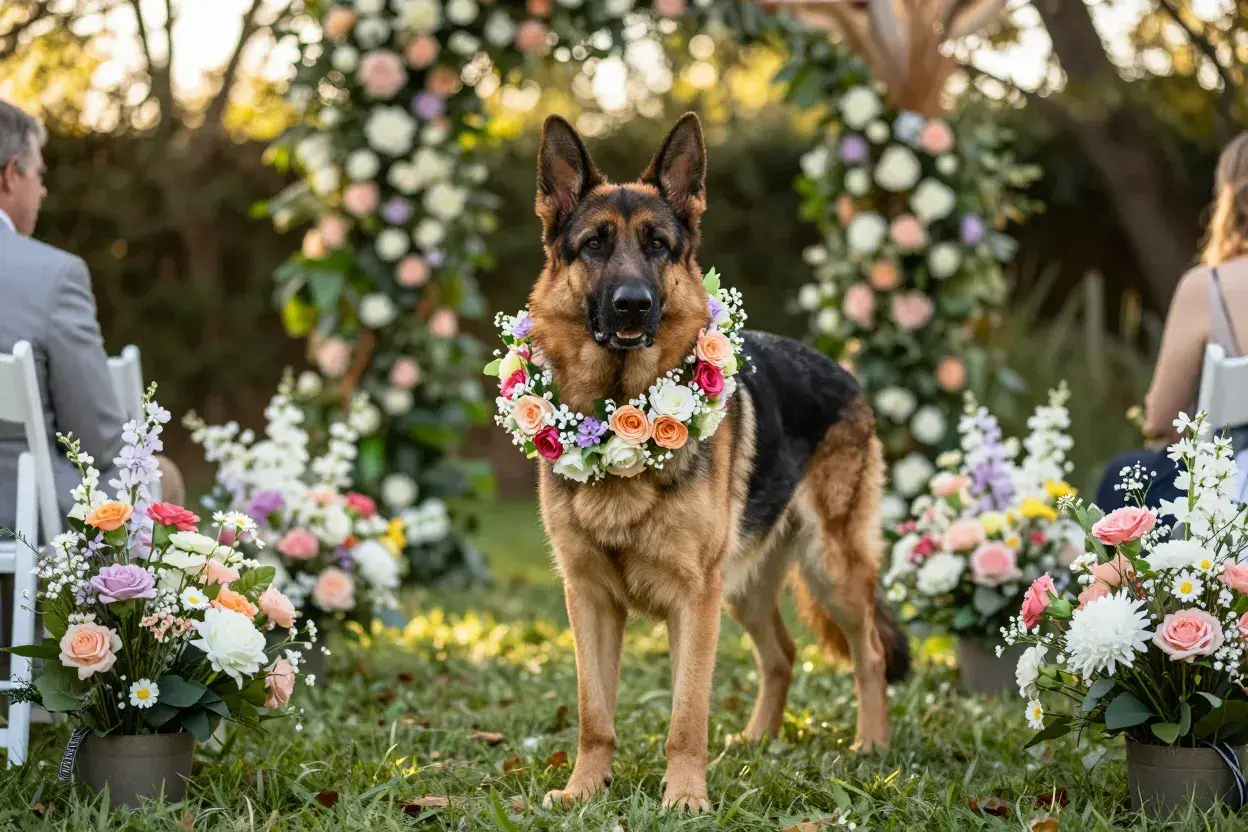 Read more about the article 7 Large Dog Wedding Attire Options for Your Gentle Giant