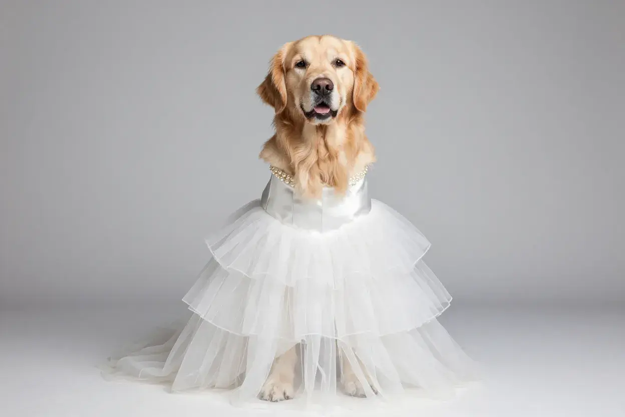 Read more about the article 7 Big Dog Wedding Dresses That Fit Large Breeds Perfectly
