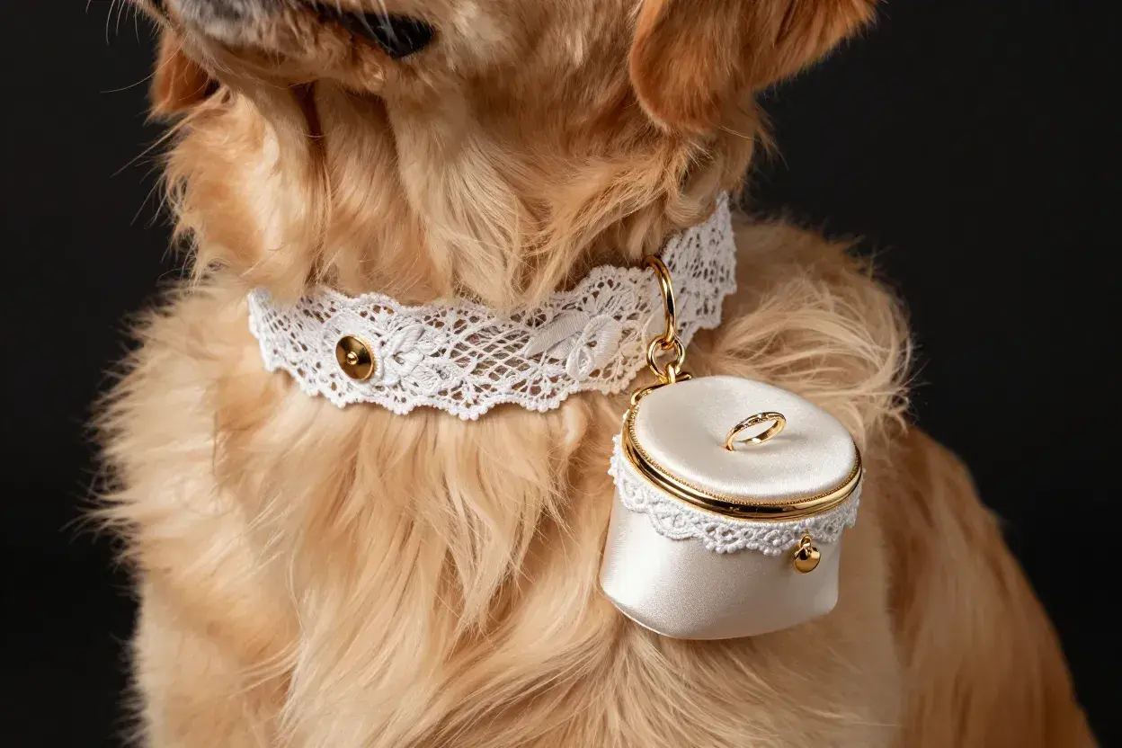 Read more about the article 6 Pawsitively Perfect Dog Wedding Ring Ideas & Safety Tips
