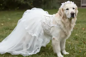 Read more about the article 6 Large Dog Wedding Dresses for a Picture-Perfect Pup