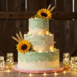 6 Rustic Wedding Cakes with Fairy Lights for a Truly Enchanting Glow