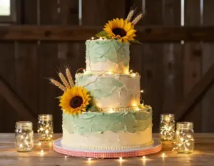 Read more about the article 6 Rustic Wedding Cakes with Fairy Lights for a Truly Enchanting Glow